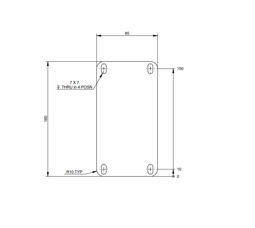 EXTERIOR STORAGE BOX BRACKET UPPER SUPPORT BASE 