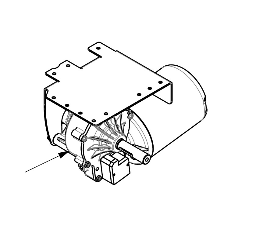Adamo Drop Down Bed Motor & Bracket Assembly
