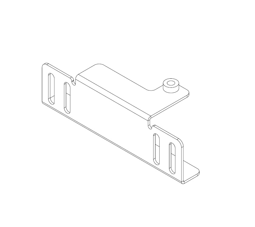 EXTERIOR STORAGE BOX BASE FRAME LOCK STRIKER