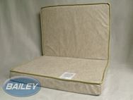 Grey Folding Bunk Cushion 600x455/455x75/75