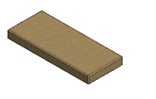 UN4 Front Base Cushion 1474x630x144mm - Brompton