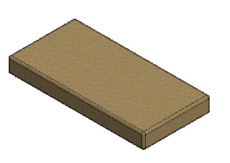 UN4 Front Base Cushion 1274x630x144mm Brompton