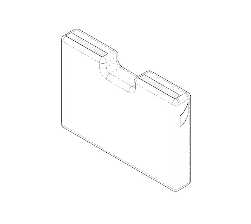 AH2 SL Travel Seat Base 1015x696x150mm Grosvenor
