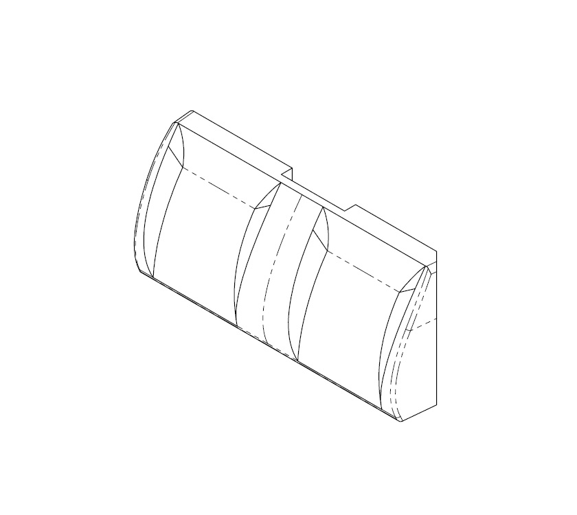 AH2 SL Rear Facing Travel Seat Backrest Cushion