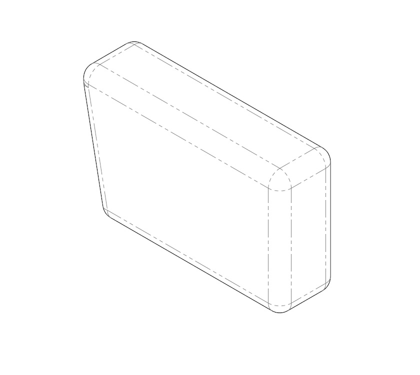AH2 SL 79-4 Backrest Cushion 530x320x150mm