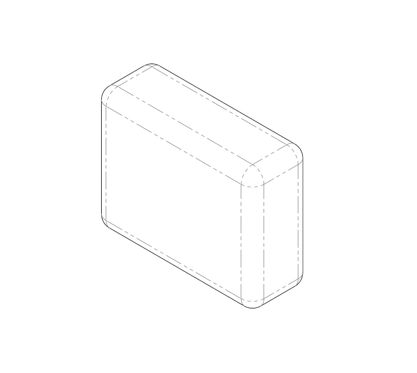 AH2 SL 79-4 O/S Backrest Cushion 415x320x150mm