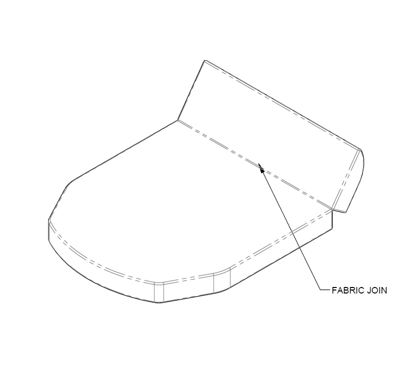 AE2 UN4 Island Bed Mattress 1865x1355x150mm