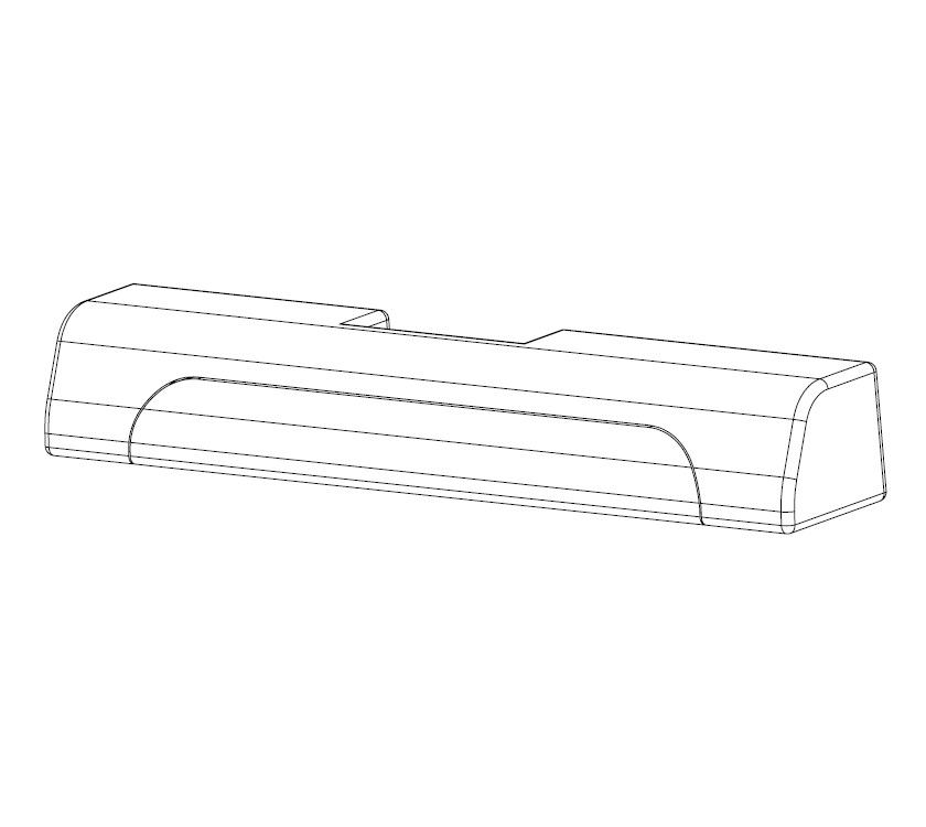 AE2 Travel Seat Upper Backrest 1010x150x170mm