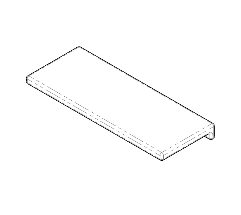 AH2 1550x611x150/75mm Base Leather