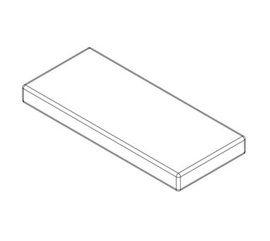PX1 Front Base 1460x635x140 Platinum (Foam)