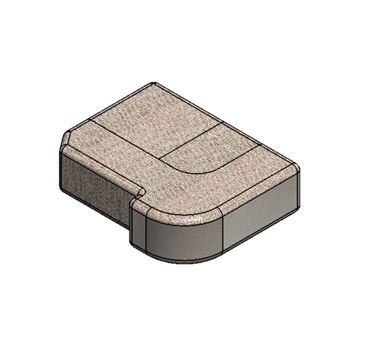 AH3 O/S Small Seat Base Cushion - Portobello
