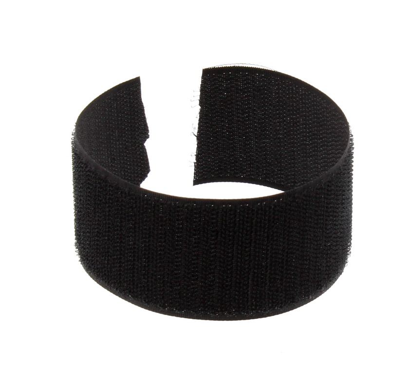 UN4 Male (Hook) Velcro 50 mm Black self adhesive