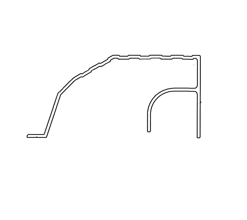 PS4 UN3 Door Threshold Extrusion 810 mm