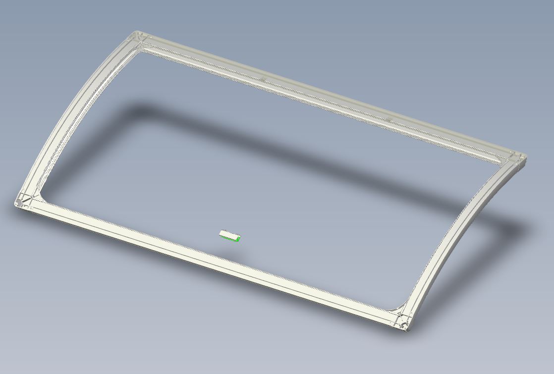 Curved Roof Light Blind & Fly Screen
