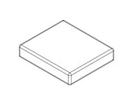 PX1 650 Dinette Base Cushion - Platinum (Sprung)