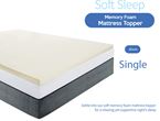 Memory Foam Mattress Topper 25mm (Single)