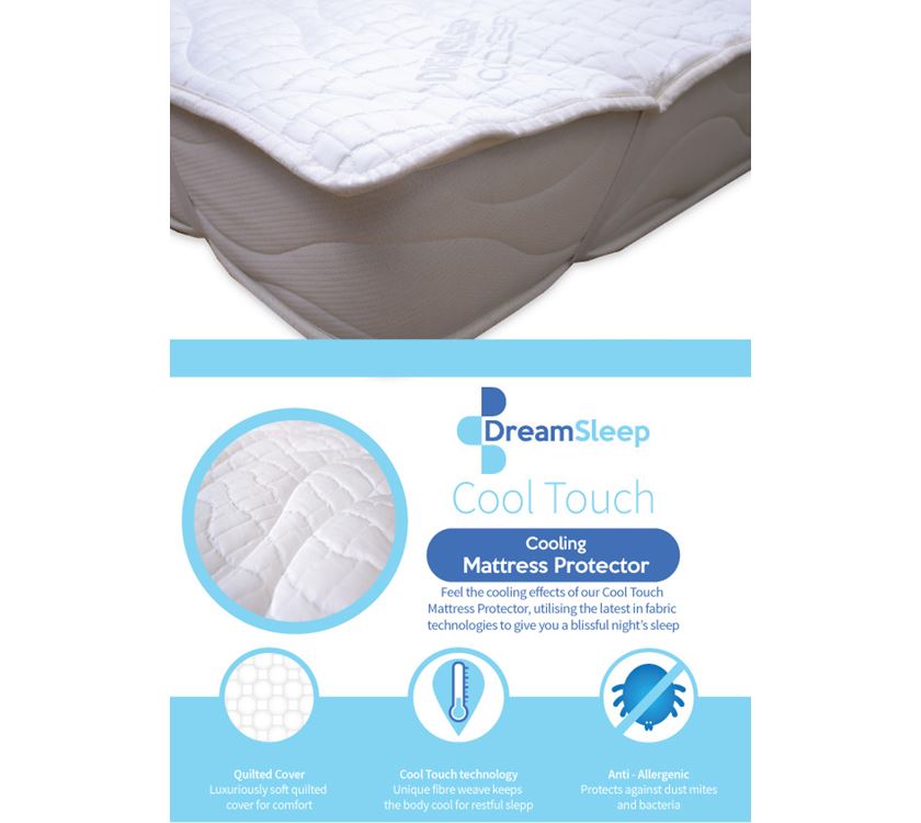 Dream Sleep Cool Touch Mattress Protector Single Prima Leisure