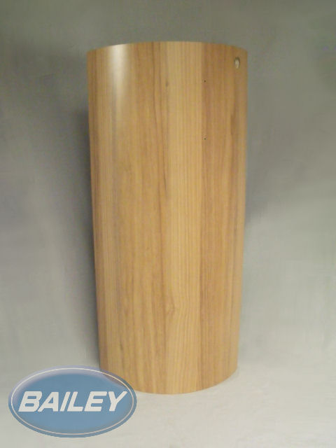 Walnut Curved Kitchen Unit Door L/H 857x393mm