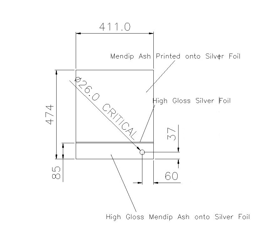 Read more about AE1 665 L/H Kitchen Door 474x411 mm Mendip Ash product image