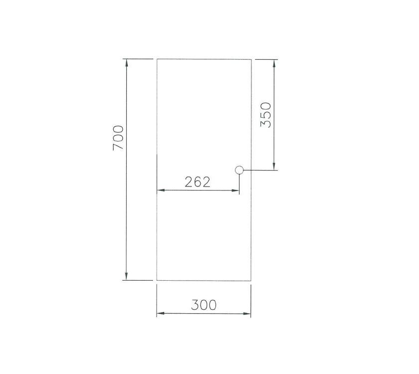 Read more about Mendip Ash Flat Door 700x300mm product image