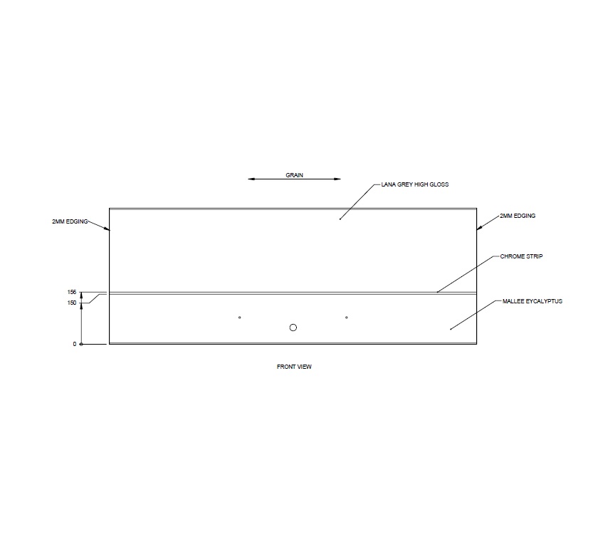 AE2 AL1 1100mm Upper Locker Door (Rev 6) (Gloss)