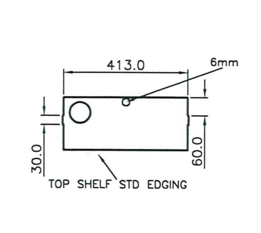 Unicorn III Cadiz Cordoba Vanity Unit Top Shelf