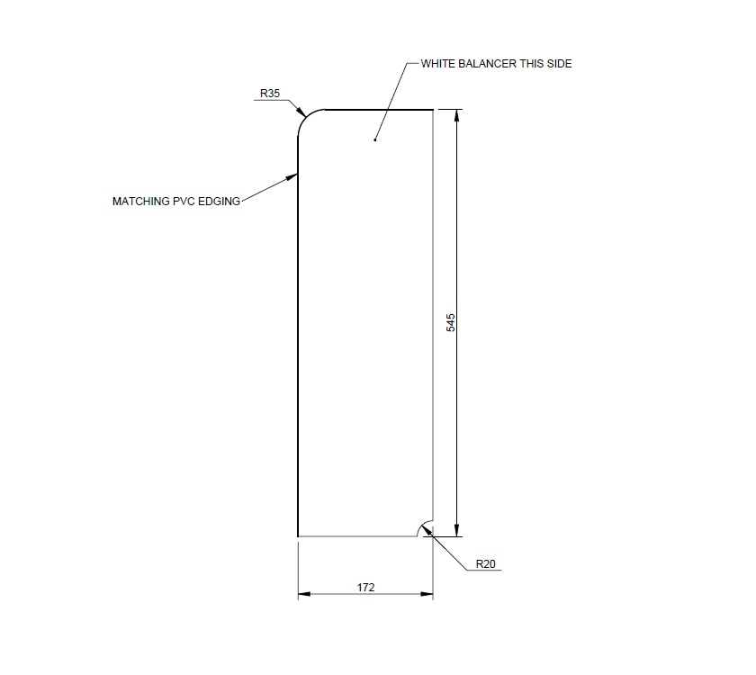 PS4 GT70 Ancona Oven Side Worktop