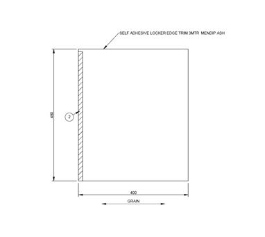 AG1 Island Fixed Bed R/H Angled Panel