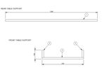 AG1 STD SLIDING ISLAND BED TABLE STORE SUPPORTS