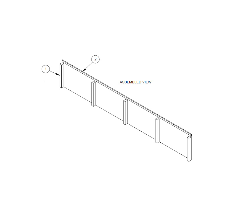 AG1 Island Bed Baffle Board