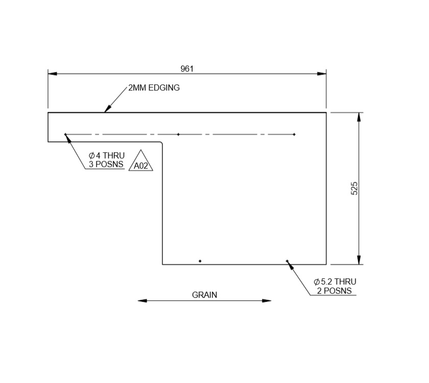 Read more about DY1 D4-4 Fixed Bed Front Face Panel product image