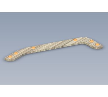 STD ISLAND BED ANGLED PANEL BRACE R/H