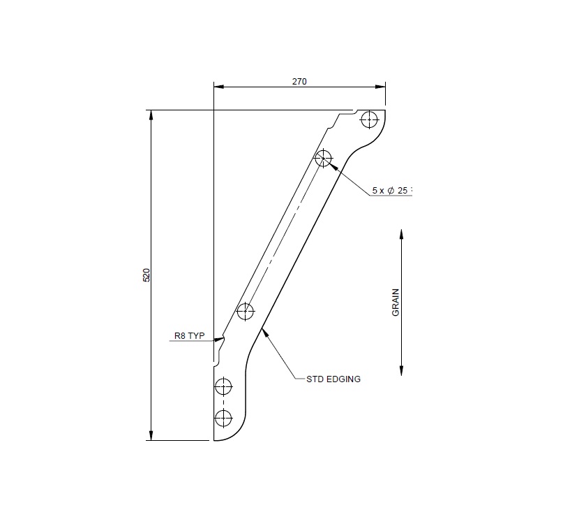 Read more about AG2 STD ISLAND BED ANGLED PANEL BRACE R/H product image