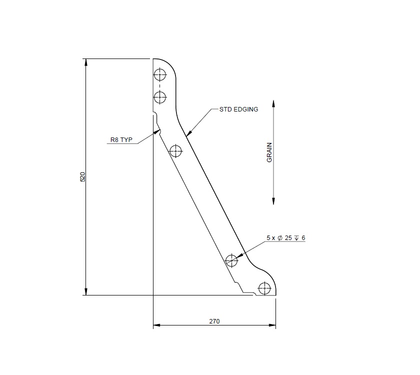 Read more about AG2 STD ISLAND BED ANGLED PANEL BRACE L/H product image