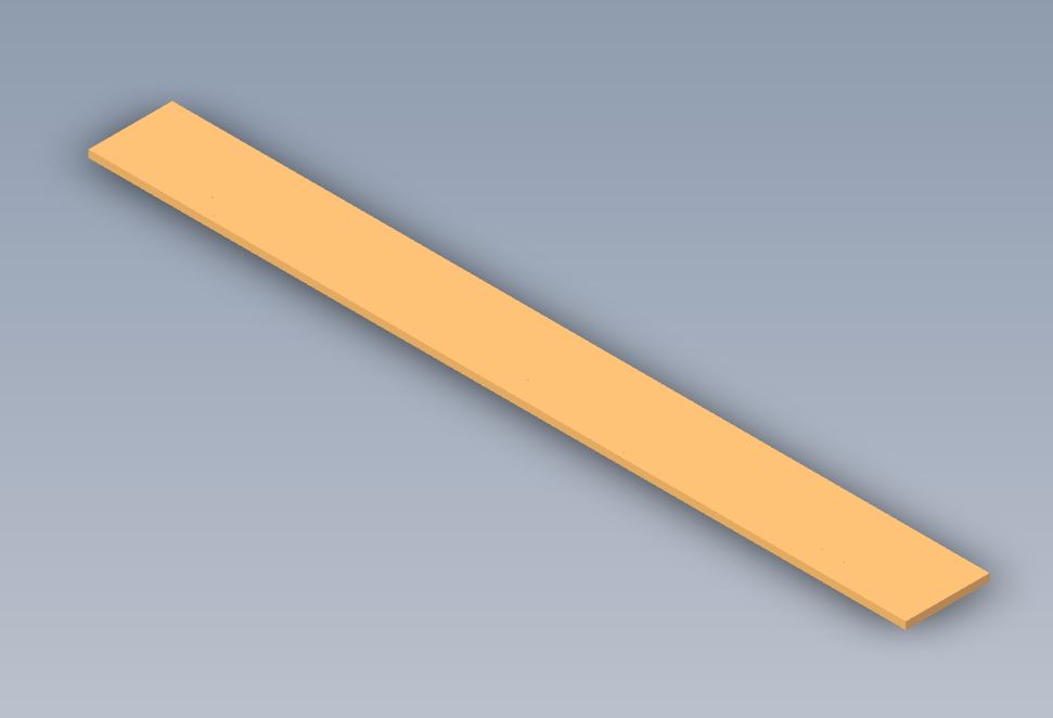 PX2 Phoenix GT75 640 Island Bed - Hinge Mounting Panel