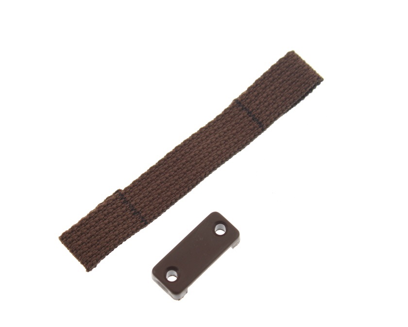 Brown Door Retaining Strap & 1 Bracket 125mm