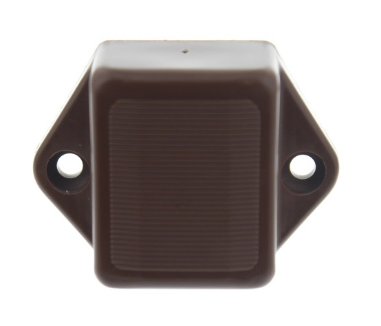 Espagnolet Mini Push Button Lock 28x35 mm Brown