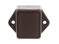 Espagnolet Mini Push Button Lock 28x35 mm Brown