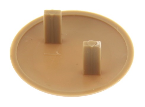 5.5mm round KD cap Oak - 33mm diameter