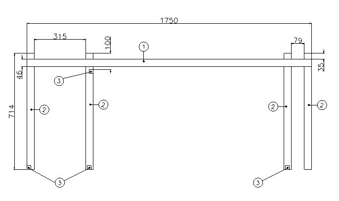 Read more about Unicorn II Val Bar Cor Front Bunk Top Frame N/S product image