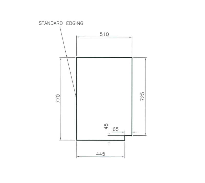 Pursuit 550/4 530/4 Sideboard R/H End