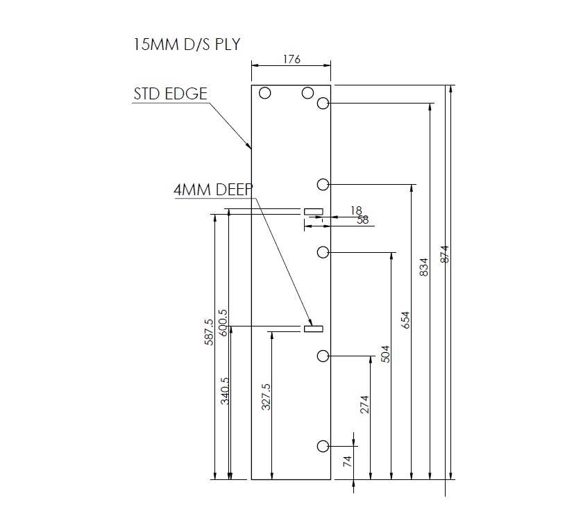 Unicorn III Cartagena Sideboard Front Panel