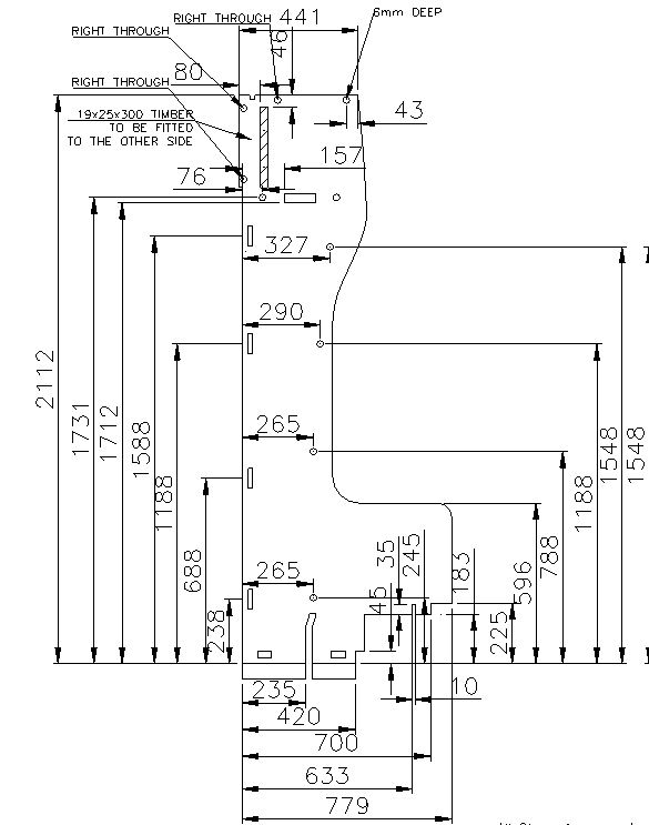 Approach Autograph 745 N/S Front Bulkhead