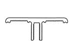 Autograph II Roof Joint Rail 2224mm WHITE