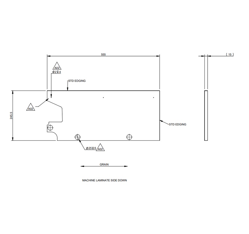 Read more about AG1 LAYOUT 4 Bedroom Cupboard Lower Footer product image