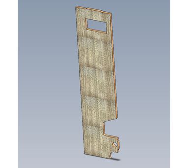 UN5 VIGO BEDROOM VANITY CUPBOARD R/H CHEEK