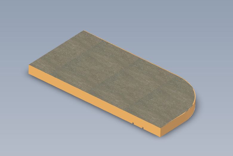 PG2 Pegasus Grande GT75 Rear Bedroom O/S Cupboard Worktop