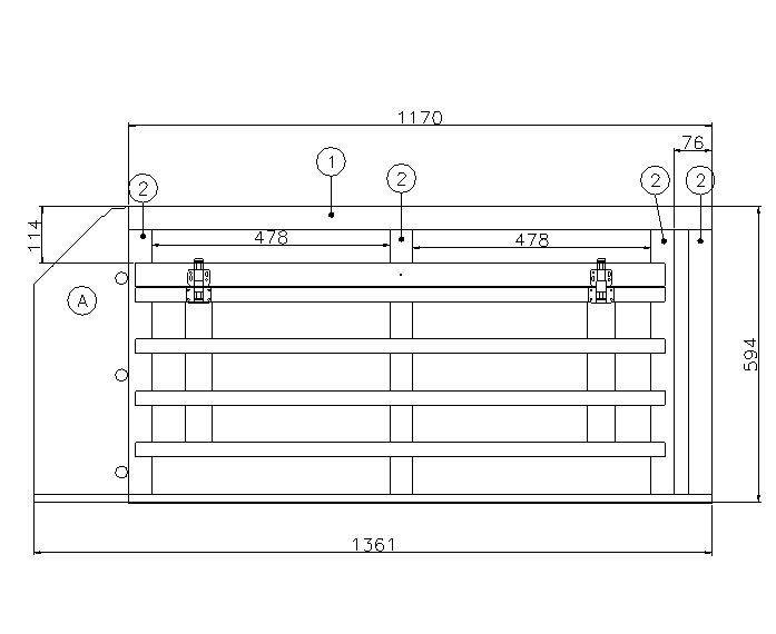 Olympus 504 Dinette Bunk Large Top Frame