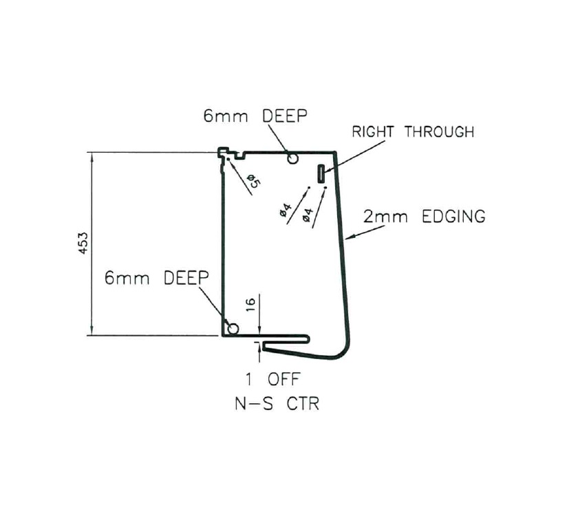 Pursuit 560/5 N/S Centre Rear Locker End