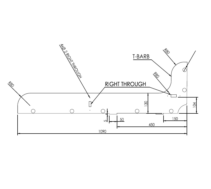 Unicorn III Val Bar Mad Bathroom Cupboard Base